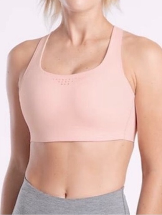 Athleta Other - Athleta Phenomena High Impact Sports Bra Blush Pink 38DD Criss Cross Back